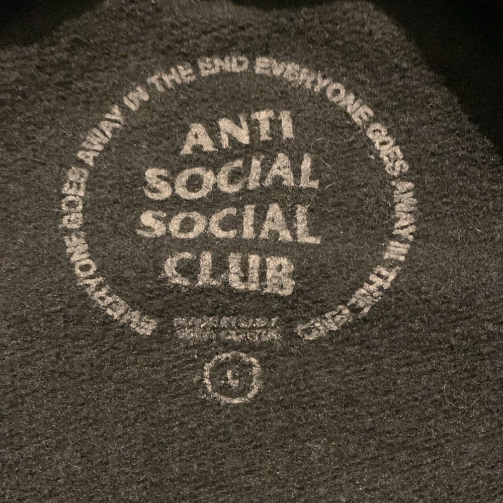 Anti Social Social Club x Undefeated Hoodie - Black - Picture 6 of 8